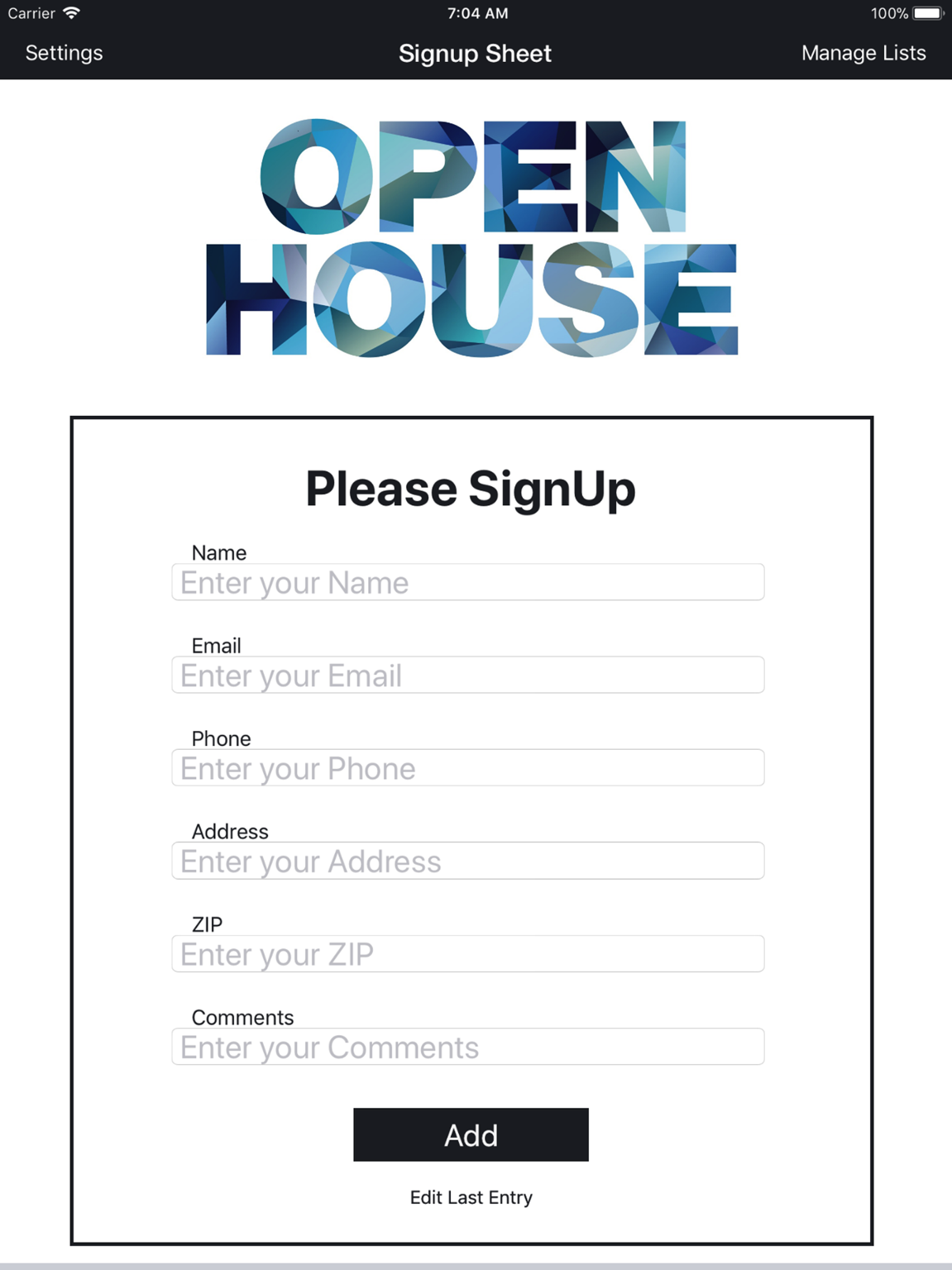 Sign-Up Sheet custom fields configuration