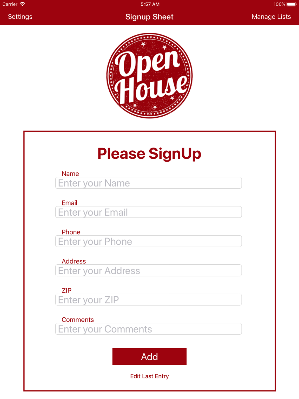 Sign-Up Sheet branding and appearance settings