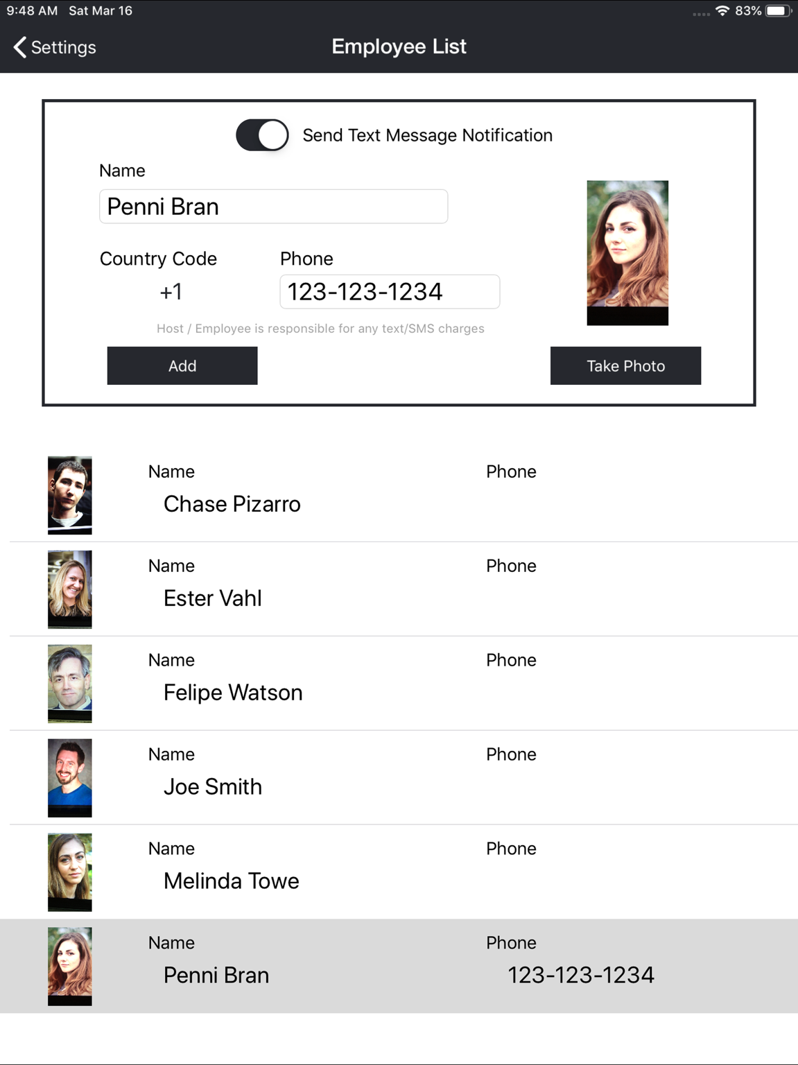 Simple Visitor Log settings and customization